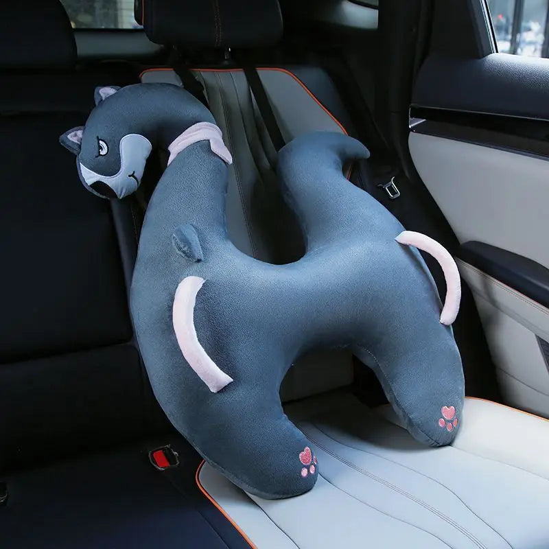 Cute Animal Pattern Kid Neck Head Support U-Shape Children Travel Pillow Cushion for Car Seat Safety Neck Pillow for Kids