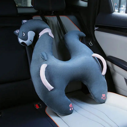 Cute Animal Pattern Kid Neck Head Support U-Shape Children Travel Pillow Cushion for Car Seat Safety Neck Pillow for Kids