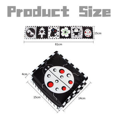 Sensory Toys for Babies Soft Books for Babies Black and White Baby Toys Soft Baby Toys