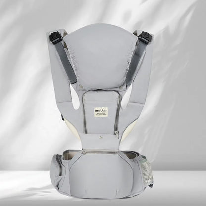 3 in 1 Baby Carrier Multi-Functional Childs Waist Stool Breathable Waist Stool with Hip Seat Front Hold Portable 4 Season