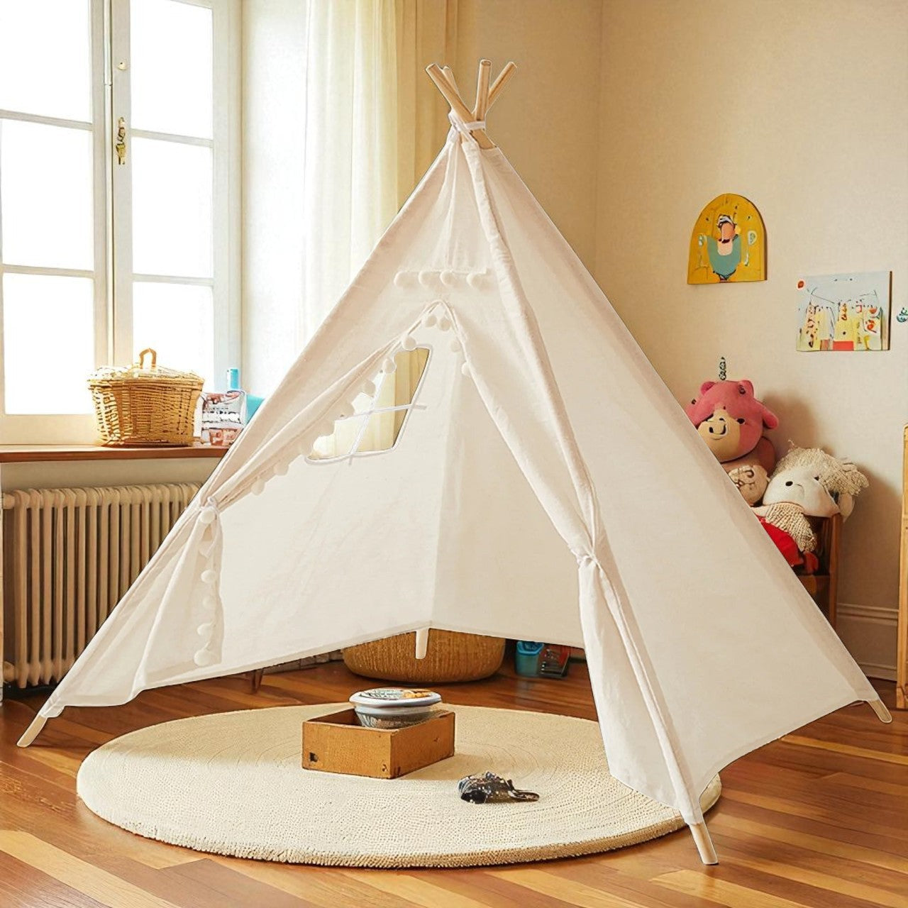 Falak Teepe Tent for Kids-Washable Foldable Kids Tent for Indoor and Outdoor